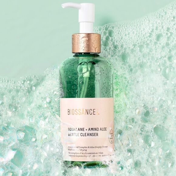 BRAND NEW BIOSSANCE Squalane and Amino Aloe Gentle Cleanser 1.75 FL OZ - Picture 1 of 12